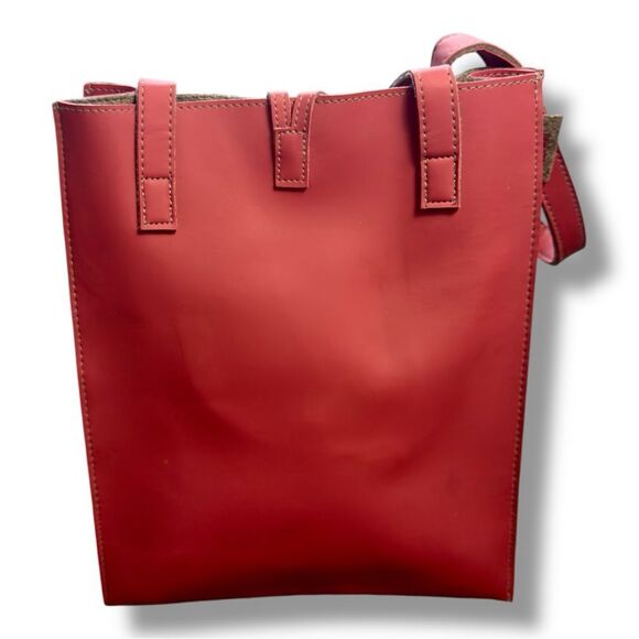 NWOT Alan Stuart Burgundy Mississippi State Tote with Embroidered Emblem - Picture 5 of 10